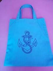Old Anchor Design Embroidered Bag: A Nautical-Inspired Accessory for Everyday Use