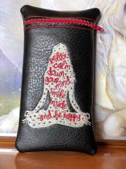 Convenient Little Handbag with Inspirational Embroidery Design