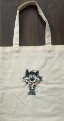 Transform Your Accessories with the Embroidered Bag Strange Cat Free Design