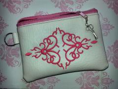 Corner Ornament Embroidery Design Handbag: Elegance and Functionality