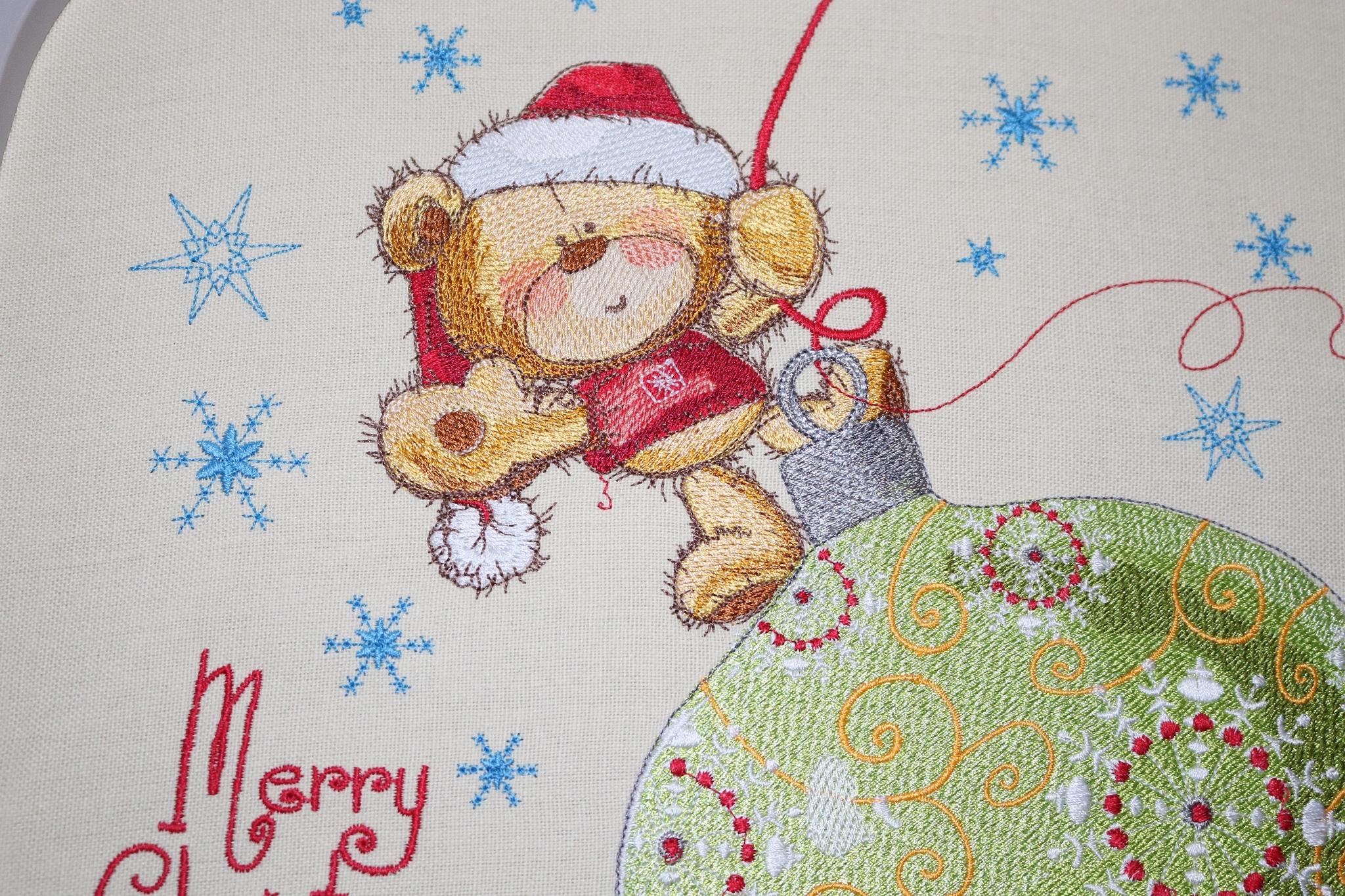 Teddy bear on Christmas toy design