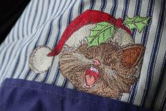 Singing cat embroidery design