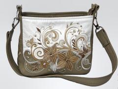 Style with Woman's Bag and Striking Magic Bouquet Embroidery Design