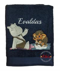 Embroidered towel with Mammoth free design