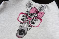 Embroidered Zebra free design