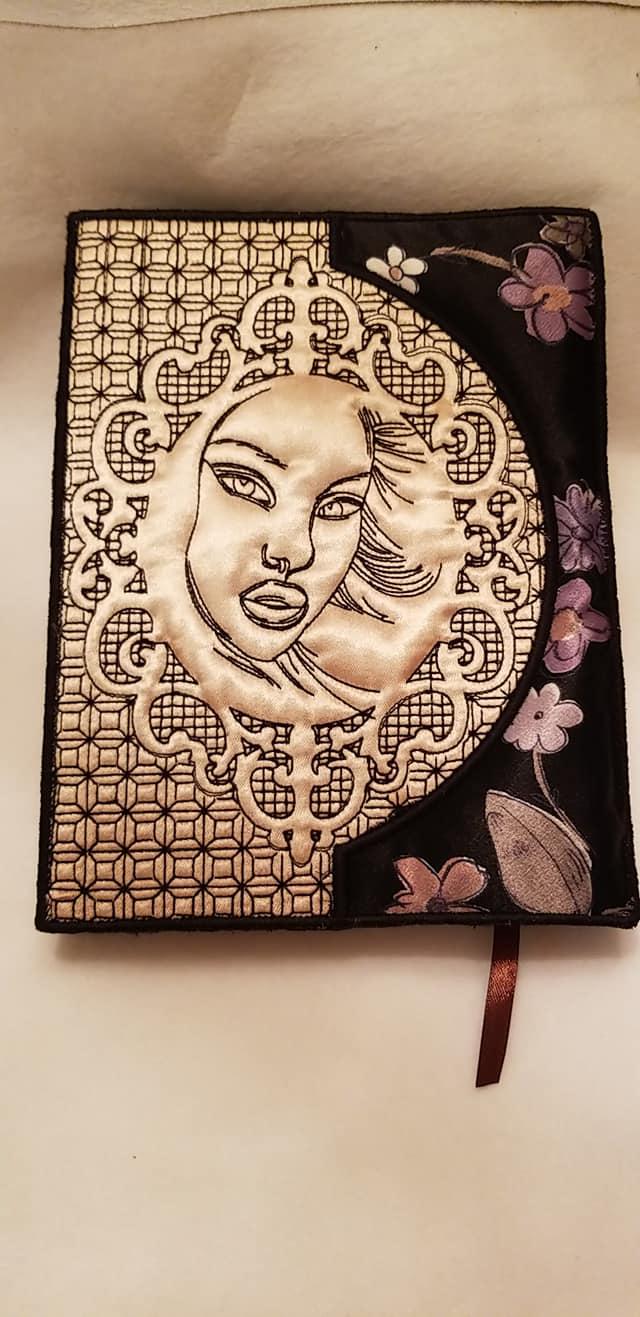 Embroidered case with Female face free design