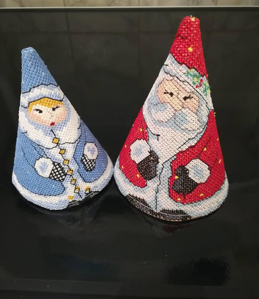 Santa Claus and Snow maiden free embroidery designs