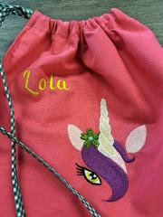 Unleash the Magic: Soft Textile Bags Adorned with Unicorn Embroidery