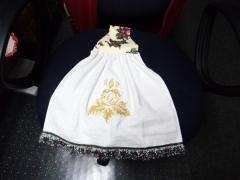 Embroidered skirt with Christmas candle free design