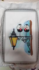 In hoop Meeting on lantern embroidery design