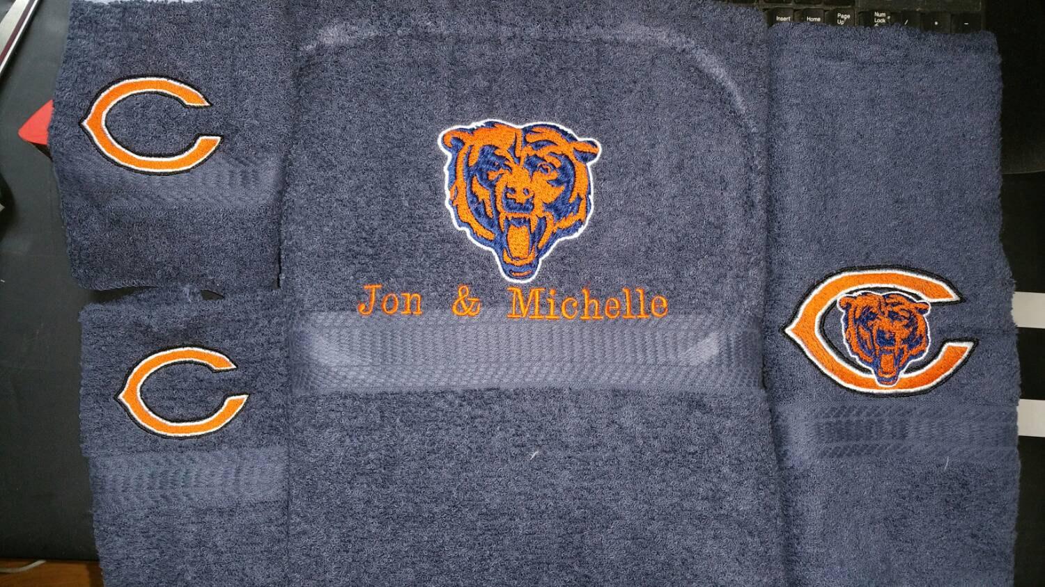 Chicago Bears logo machine embroidery design