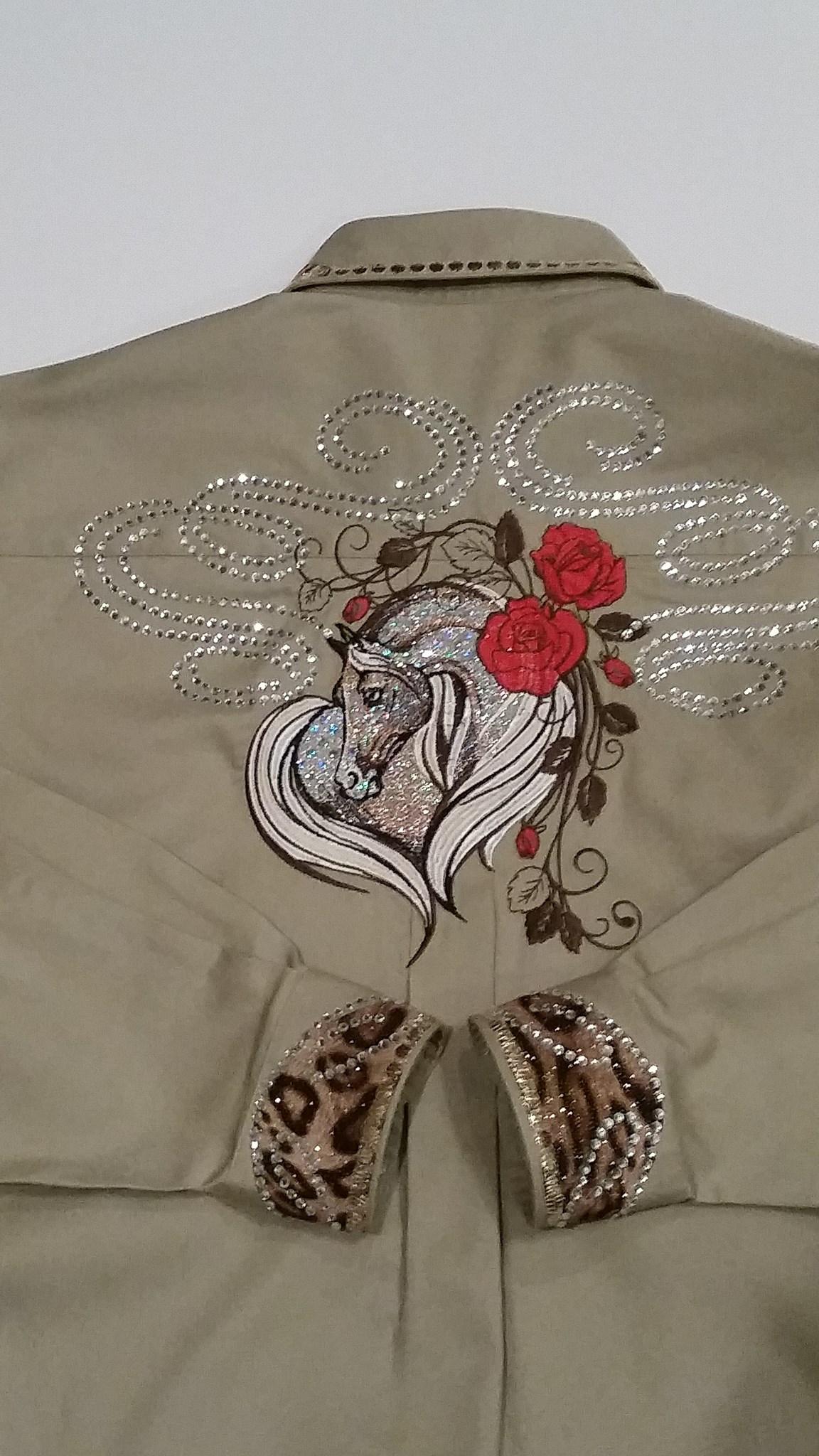 Western shirt with Horse free embroidery design