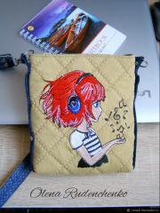 Create a Stylish Teens' Bag with a 'Music for Girl' Embroidery Design
