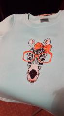 Zebra embroidered shirt