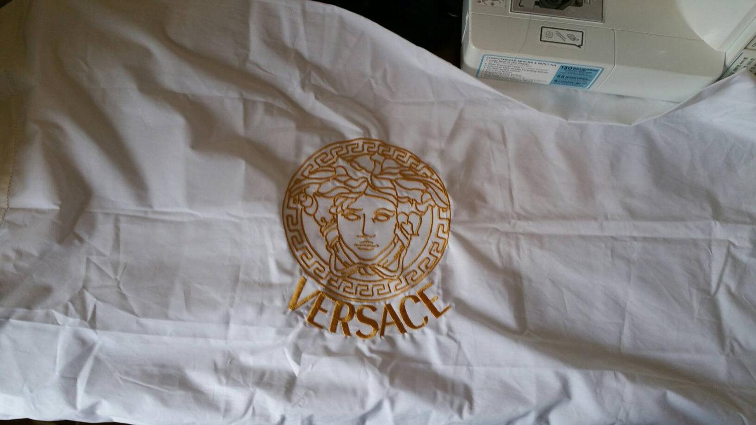 Versace logo machine embroidery design