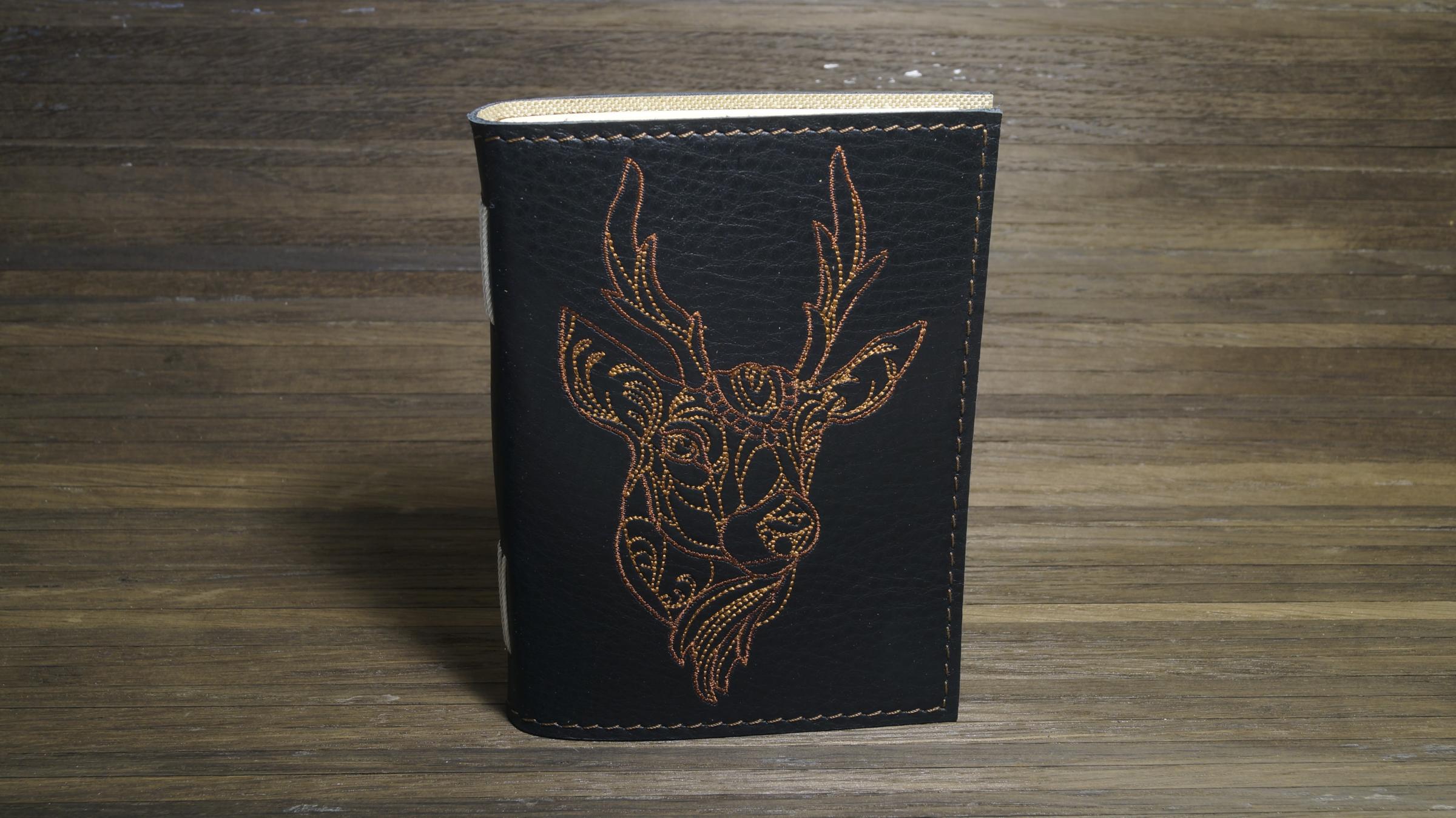 Embroidered cover with Deer embroidery design