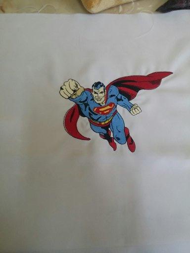 Superman embroidery design