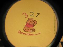 Winnie Pooh numerate machine embroidery design