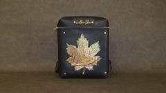 Fall in Love: Charming Maple Leaf Embroidery Designs on Leather Bags