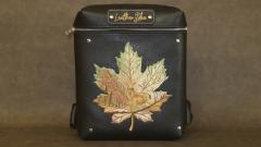 Beauty of Autumn: Leather Bags with Delightful Maple Leaf Embroidery