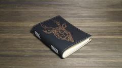 Embroidered notepad cover with Deer design