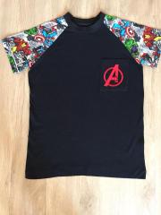 T-shirt with Avenders logo embroidery design