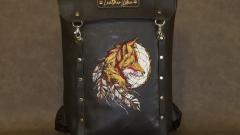 Embroidered Backpack with Fox and Dreamcatcher Design: A Unique and Enchanting Accessory