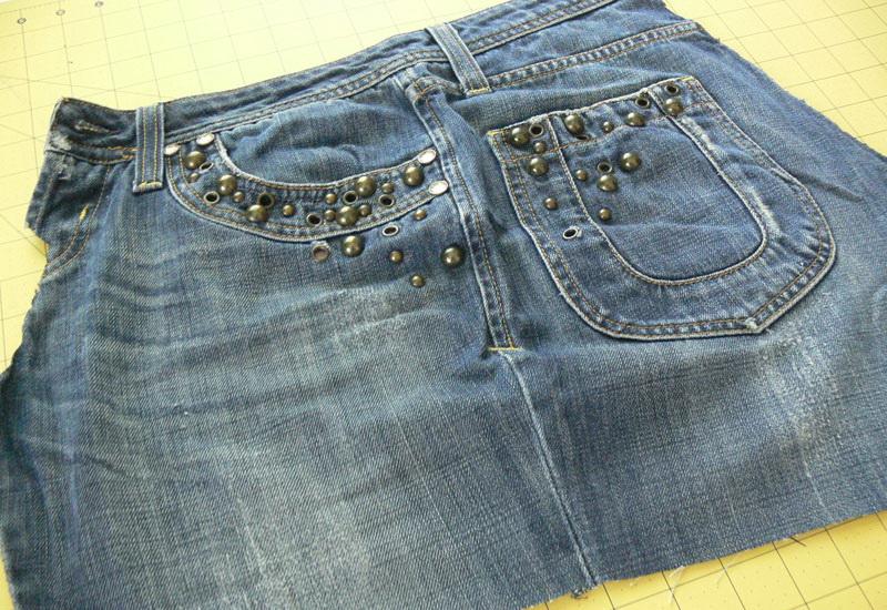 How to turn a pair of jeans into a bag - Machine embroidery materials ...