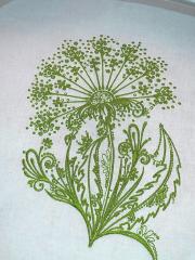 Dandelion embroidery design