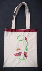 Enchanting Bag with Flower Spirit Embroidery Accessory Nature Lovers