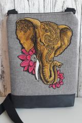 Unveil Charm of the Embroidered Textile Bag with Indian Elephant