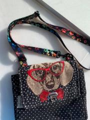 Hipster Dog Embroidery Design: Add Personality to Your Accessories