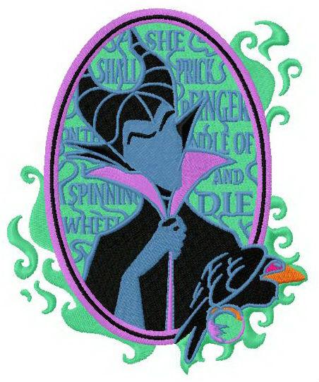 maleficent machine embroidery design