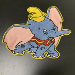 Dumbo playing embroidery design