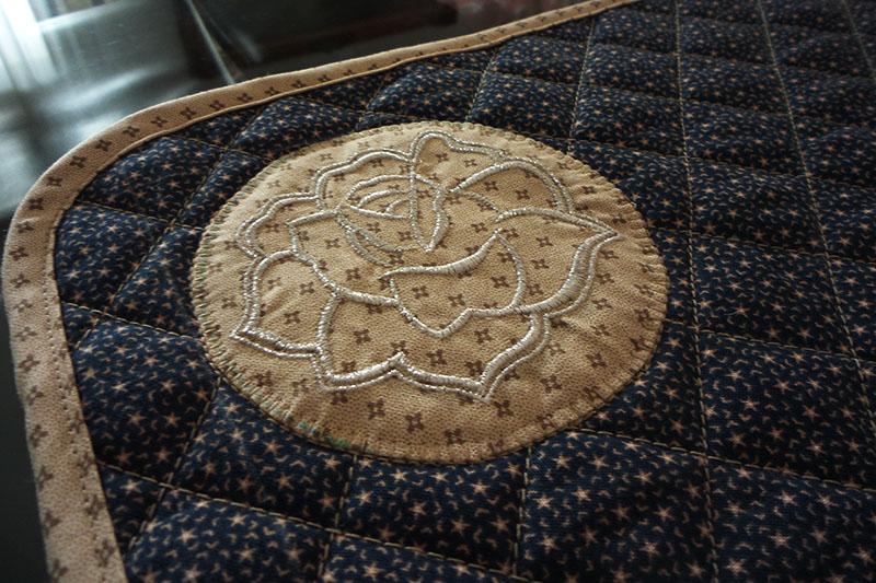 Almost ready placemat Placemat with decorative finish