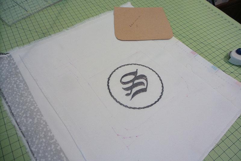 Now your designs are ready Silver letter embroidery