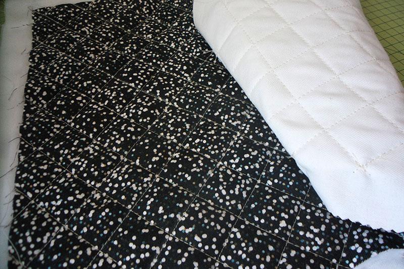 All stitched! Placemat with stitching