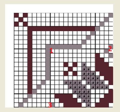 Drawing pattern with Line tool Embird Grey Line drawing