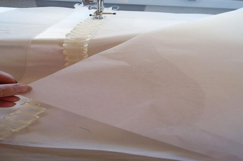 Fusing interfacing material White interfacing material