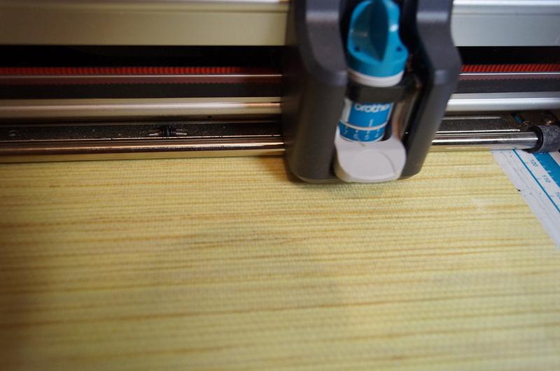 Securing second roller shade Second roller shade secured on ScanNCut mat