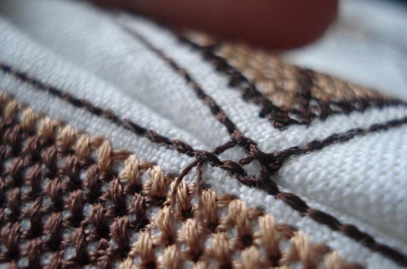 Invisible seam up close Invisible seam clother look