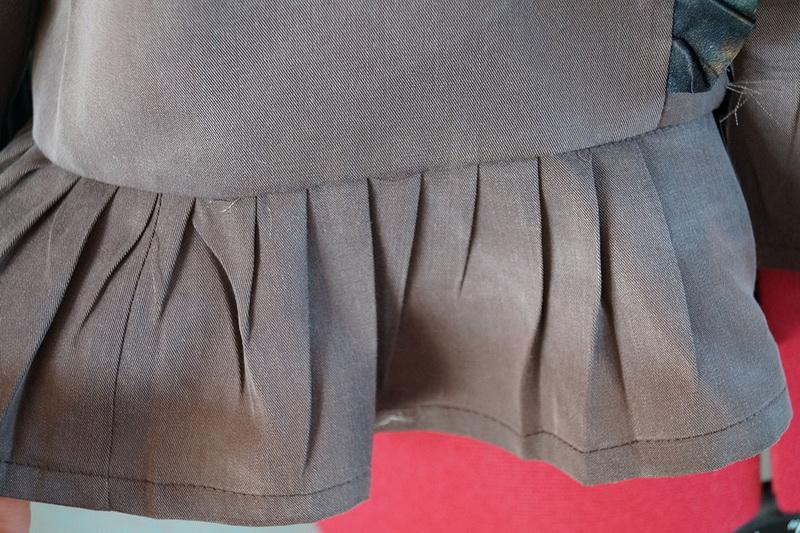 The ready basque Part of jacket with finished basque