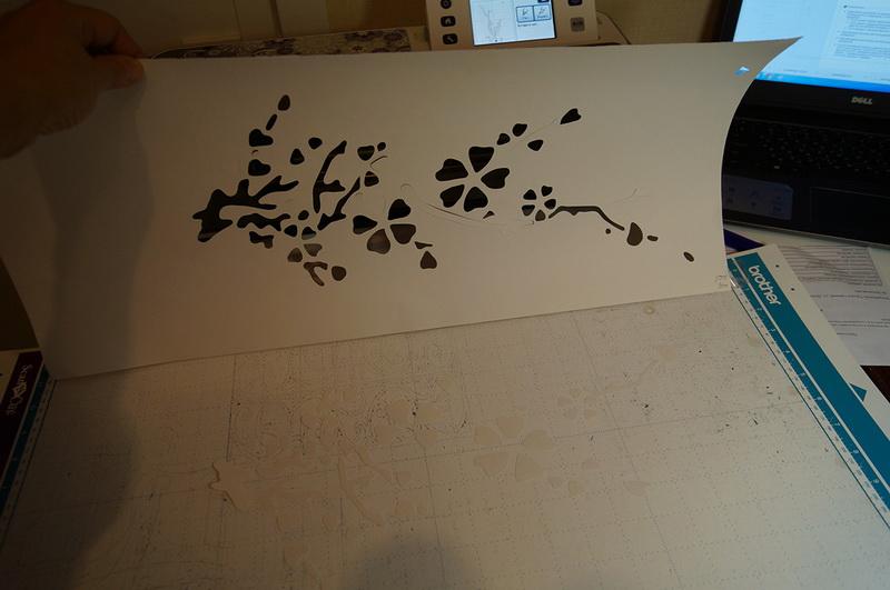 Ready paper stencil Paper stencil made on ScanNCut