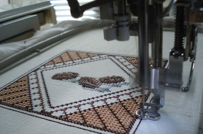 Lower half of biscornu Upper part of biscornu