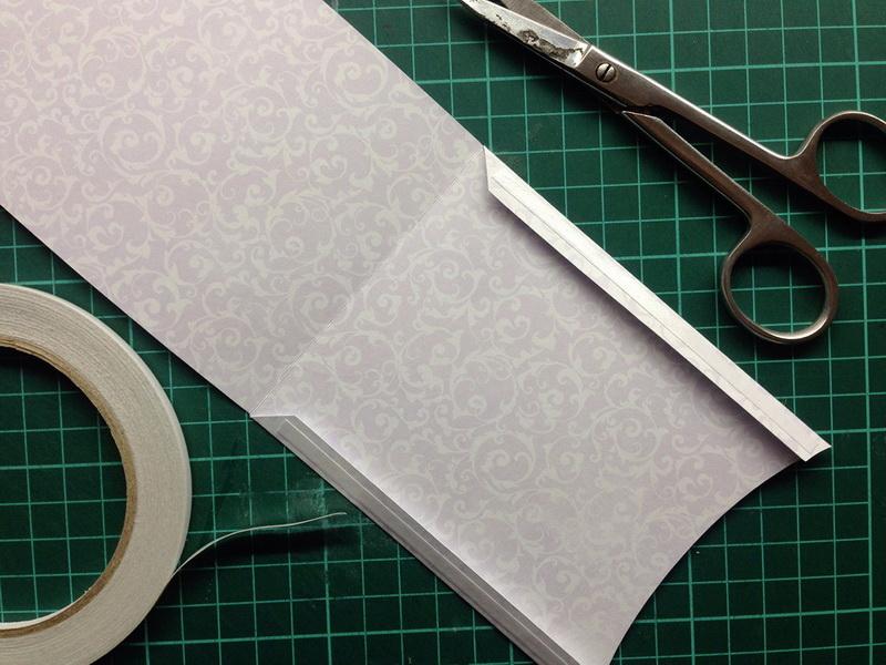 Handmade envelope and scissors