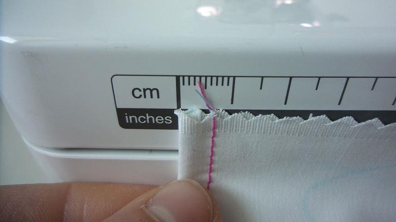 Measuring width again 7 mm seam allowance