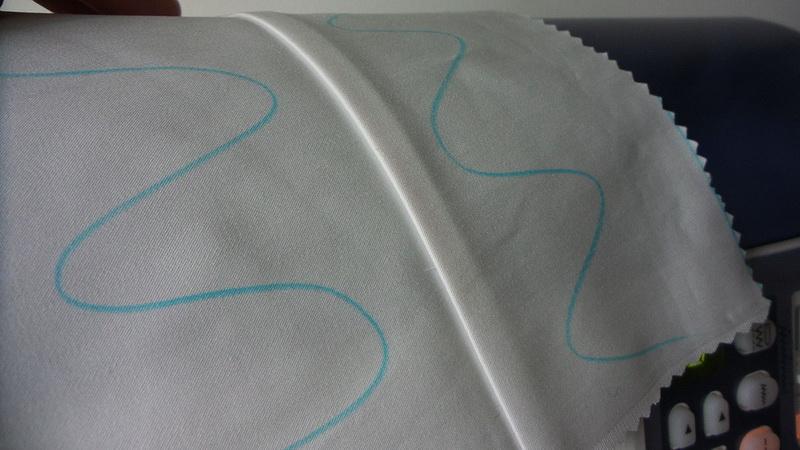 Your double seam on the right side Flattened seam right side