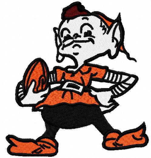 Cleveland Browns Elf embroidery design