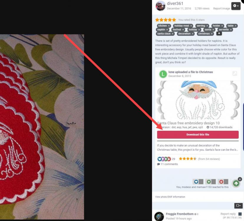 How download Christmas santa embroidery design