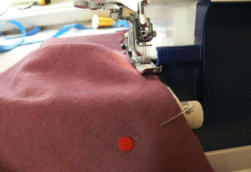 Sewing knitwear dress